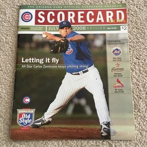 Collectible: Chicago Cubs Scorecard Program July 2006
